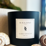 Sunni Spencer - 3-Wick Black Sand Candle - Black