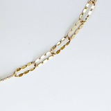 Rebecca Pinto Jewelry - 16" Ava Etched Chain - 14K Gold