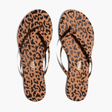 TKEES - Studio Exotic Print Flip Flops - Cheetah