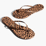 TKEES - Studio Exotic Print Flip Flops - Cheetah