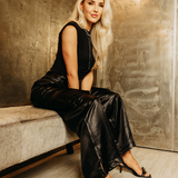 SIMKHAI - Beatriz Wide Leg Cargo Pant - Black