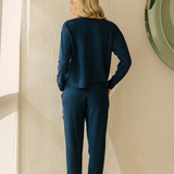 Sunni Spencer - Soft Shell Jogger - Navy Ocean