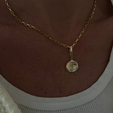 Rebecca Pinto Jewelry - North Star Round Charm - 14K Gold