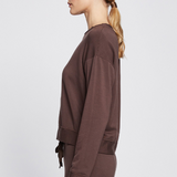 Stateside - Softest Fleece Crew Neck Pullover - Espresso