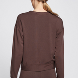 Stateside - Softest Fleece Crew Neck Pullover - Espresso
