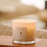 Sunni Spencer - 3 Wick Black Sand Candle - White