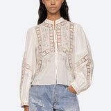 Sea New York - Vesna Embroidery Blouse - White