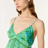 Poupette St. Barth - Long Dress Denise - Turquoise Pop Tiger