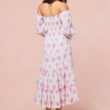 LoveShackFancy - Rigby Cotton Floral Midi Dress Dress - Rose Picnic