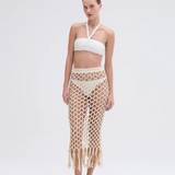 PatBO - Beaded Beach Skirt - Off White