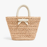 Pamela Munson - Petite Bow Tote - Off White