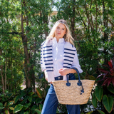 Pamela Munson - Beach and Town Tote - Navy