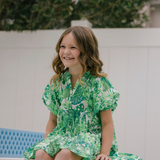 Poupette St. Barth - Kids Mini Dress Aria - Green Jengel