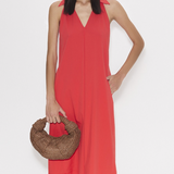 SIMONMILLER - Nava Poplin Midi Dress - Cherry Red