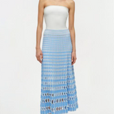 SIMKHAI - Larken Skirt - Blue Hydrangea Multi