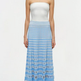 SIMKHAI - Larken Skirt - Blue Hydrangea Multi