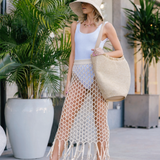 PatBO - Beaded Beach Skirt - Off White