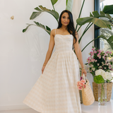 SIMKHAI - Kittiya Midi Dress - Sand Multi