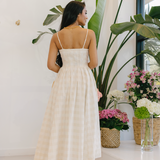 SIMKHAI - Kittiya Midi Dress - Sand Multi