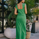 Sunni Spencer EveryWEAR Towel - The Capri Cap Maxi Dress - Palm