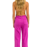 Aviator Nation - Wide Leg Women's Pocket Sweatpants - Magenta