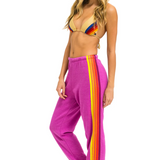 Aviator Nation - 5 Stripe Sweatpants - Magenta/Orange/Yellow