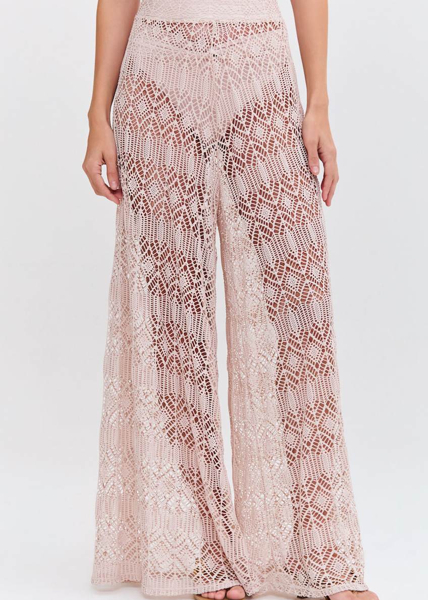 PatBO - Seashell Lycra Beach Pant - Beige