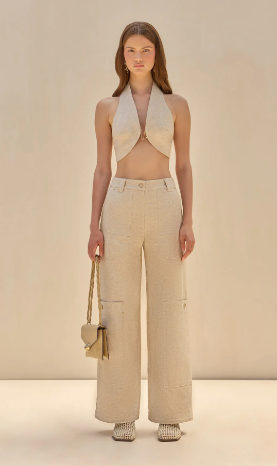 Cult Gaia Beige Beach Pant 