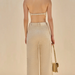 Cult Gaia Beige Beach Pant 