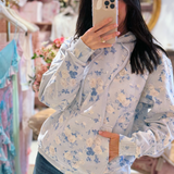 LoveShackFancy - Nacova Hoodie - Whisper Blue