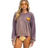 Aviator Nation - Sunset Patch Crew Relaxed Sweatshirt - Faded Mocha