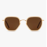 KREWE - PASCAL Sunglasses - 18K Titanium + Champagne +Rue