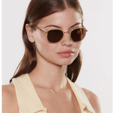 KREWE - PASCAL Sunglasses - 18K Titanium + Champagne +Rue