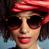 KREWE - STL NYLON Sunglasses - Cherry 18K