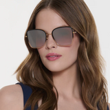 KREWE - JOLENE Sunglasses - 12K Titanium + Nightfall Mirrored