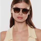 KREWE - Markle Sunglasses - Black + Black Tea