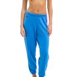 Aviator Nation - 5 Stripe Women's Sweatpants - Neon Cobalt