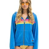 Aviator Nation - 5 Stripe Hoodie - Neon Cobalt