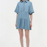 SIMKHAI - Cris Shirt Dress - Chambray