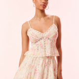 LoveShackFancy - Amrina Skirt - White Peach