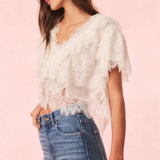 LoveShackFancy - Vienne Top - Ivory