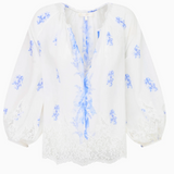 LoveShackFancy - Dresner Top - Victorian Blue
