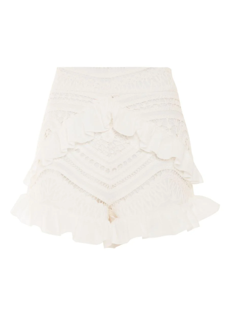 PatBo - Rhythmic Lace Short - Off White