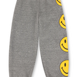 Aviator Nation - Kid's Smiley 2 Sweatpants - Heather Grey