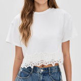 LoveShackFancy - Karolin Tee - White