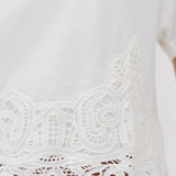 LoveShackFancy - Karolin Tee - White