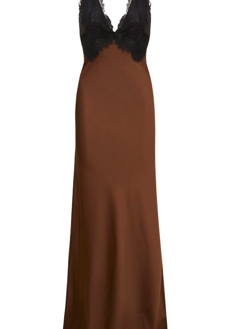 Iridia Dress Chocolate Brown