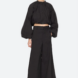 Sea New York - WILLOW WRINKLED SUITING BUBBLE TOP - Black