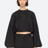 Sea New York - WILLOW WRINKLED SUITING BUBBLE TOP - Black