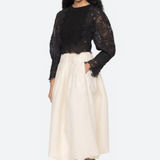 Sea New York - VANIA LACE COMBO SWEATER - Black